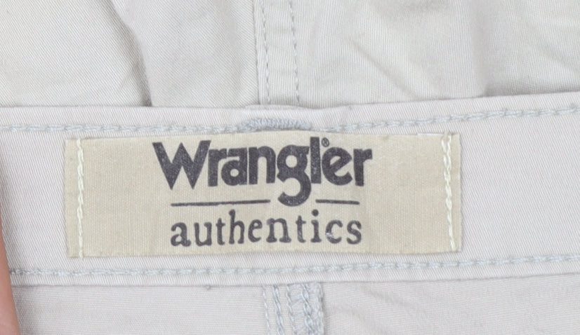 Wrangler Mens Beige Cargo Shorts Size 42 Regular Fit Cotton Blend