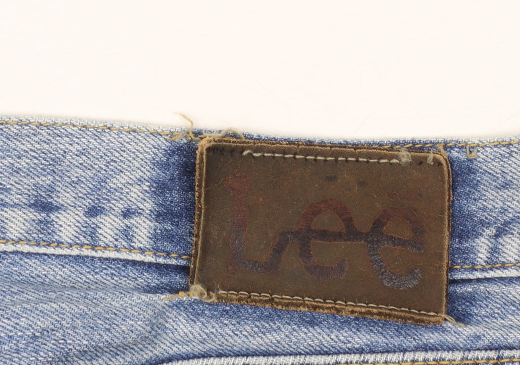 Lee Men's Blue Light Wash Straight Jeans Size 33x30 Regular Fit