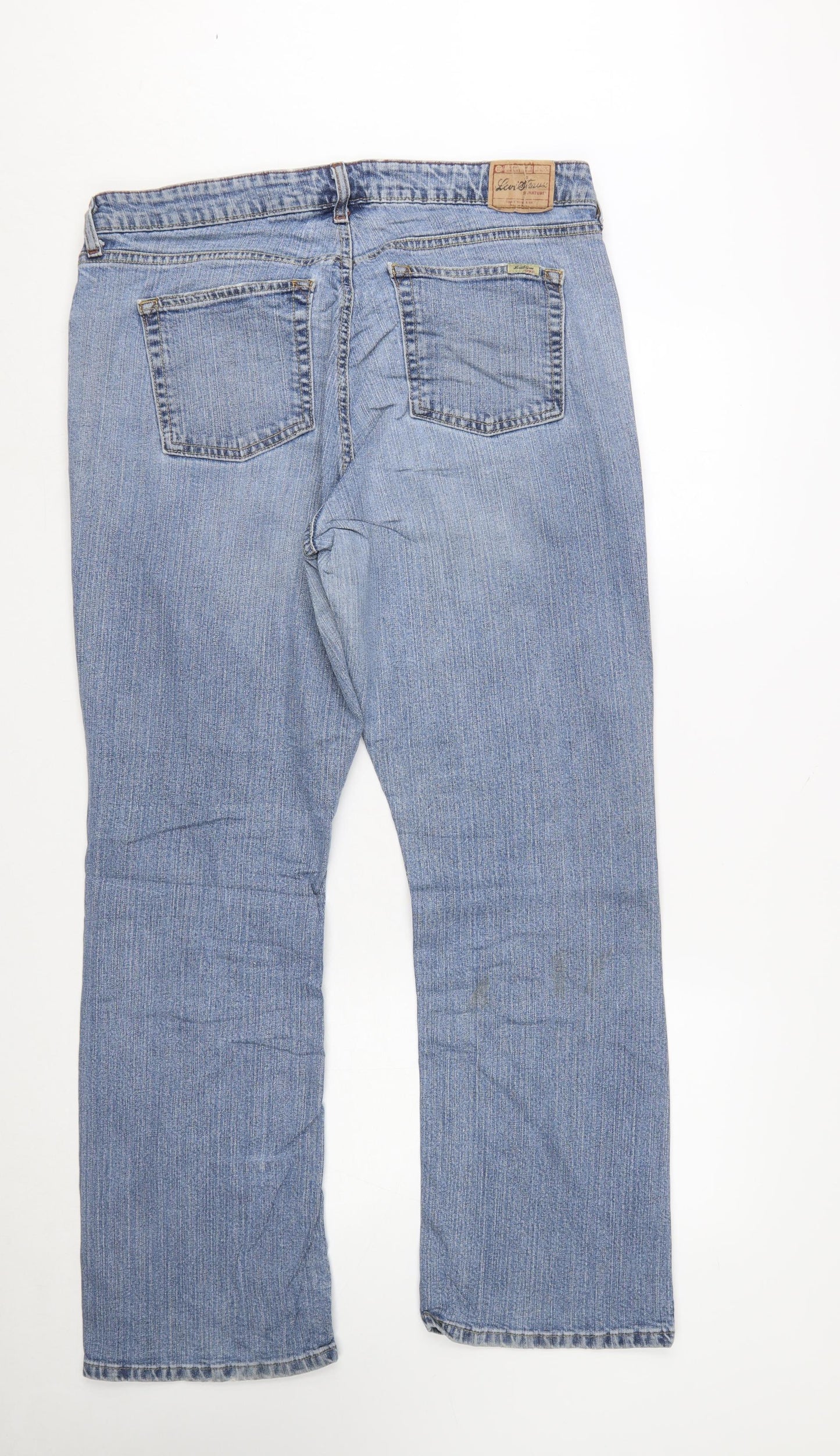 Levi Strauss Women's Blue Low Rise Bootcut Stretch Jeans Size 18W