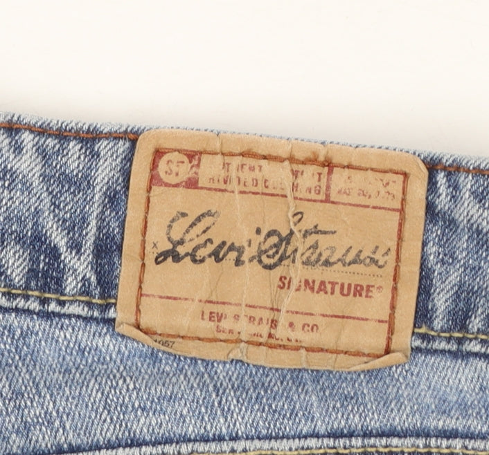 Levi Strauss Women's Blue Low Rise Bootcut Stretch Jeans Size 18W