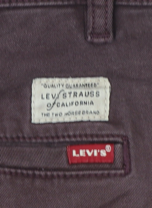 Levi's Men's Brown Slim Fit Chino Trousers W34 L34