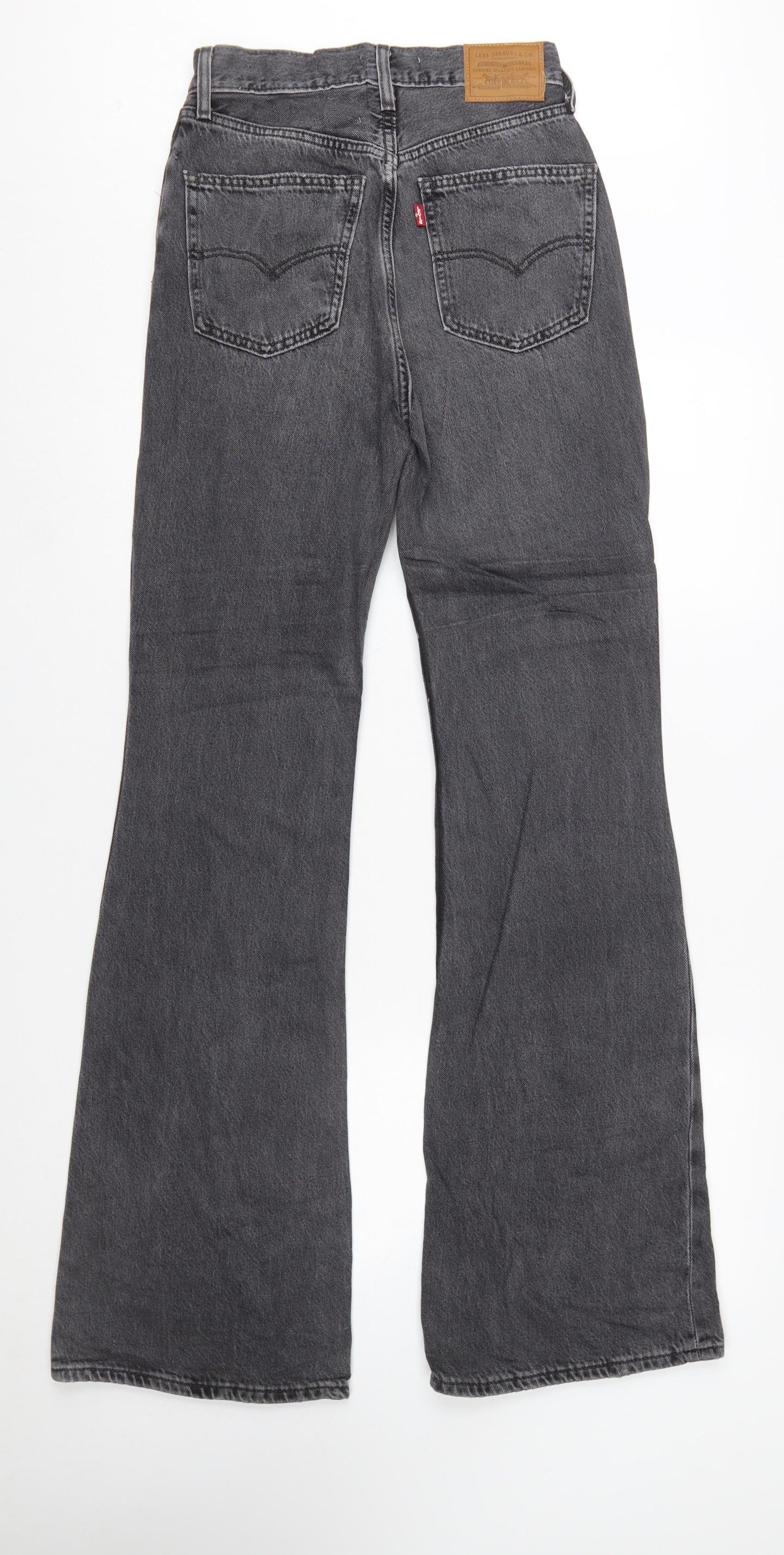 Levi's Women's Grey 70s High Flare Jeans Size 8 Regular High Rise