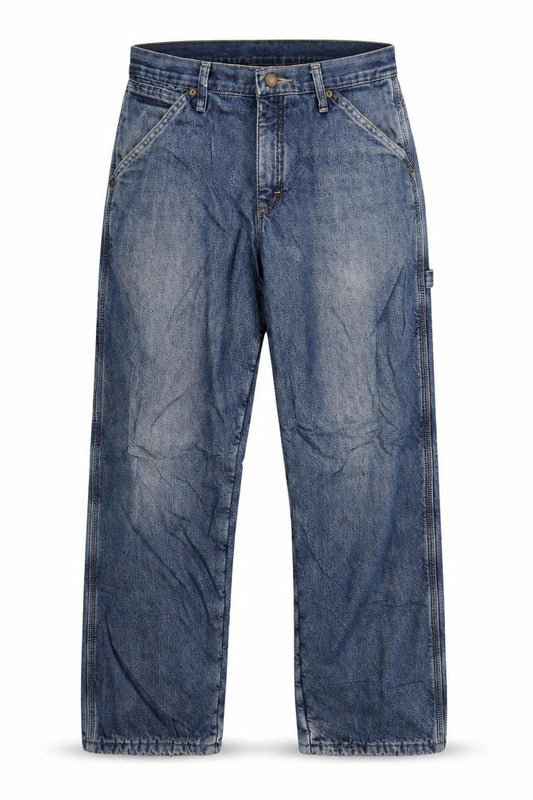 Wrangler Men's Blue Straight Denim Jeans 30x32 Regular Fit