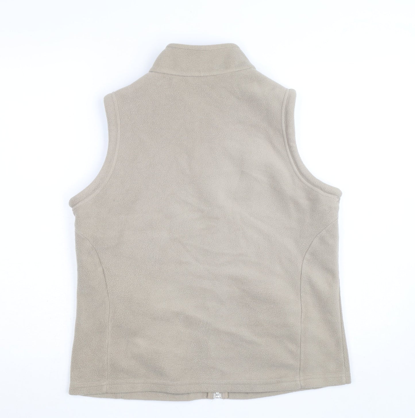 Marks & Spencer Men's Beige Fleece Full Zip Vest Size L