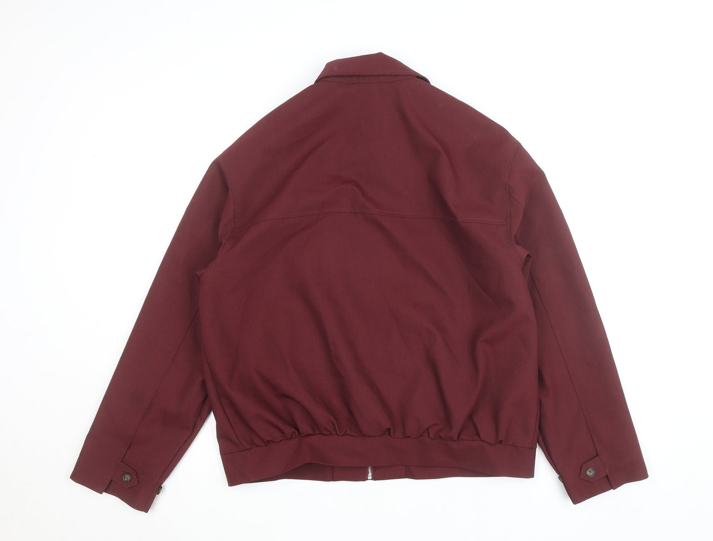 Zara Women Burgundy Single-Breasted Suit Jacket S