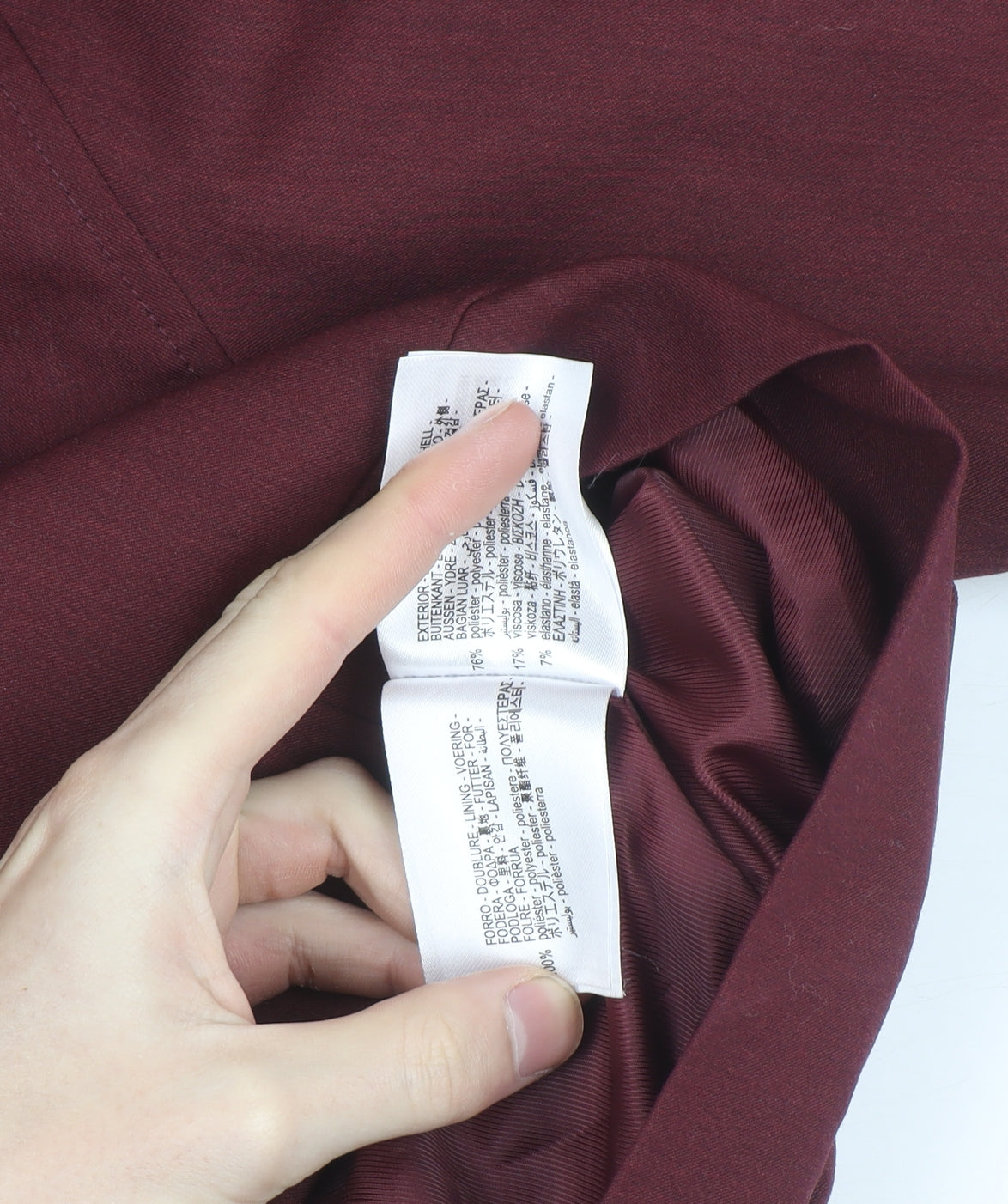 Zara Women Burgundy Single-Breasted Suit Jacket S