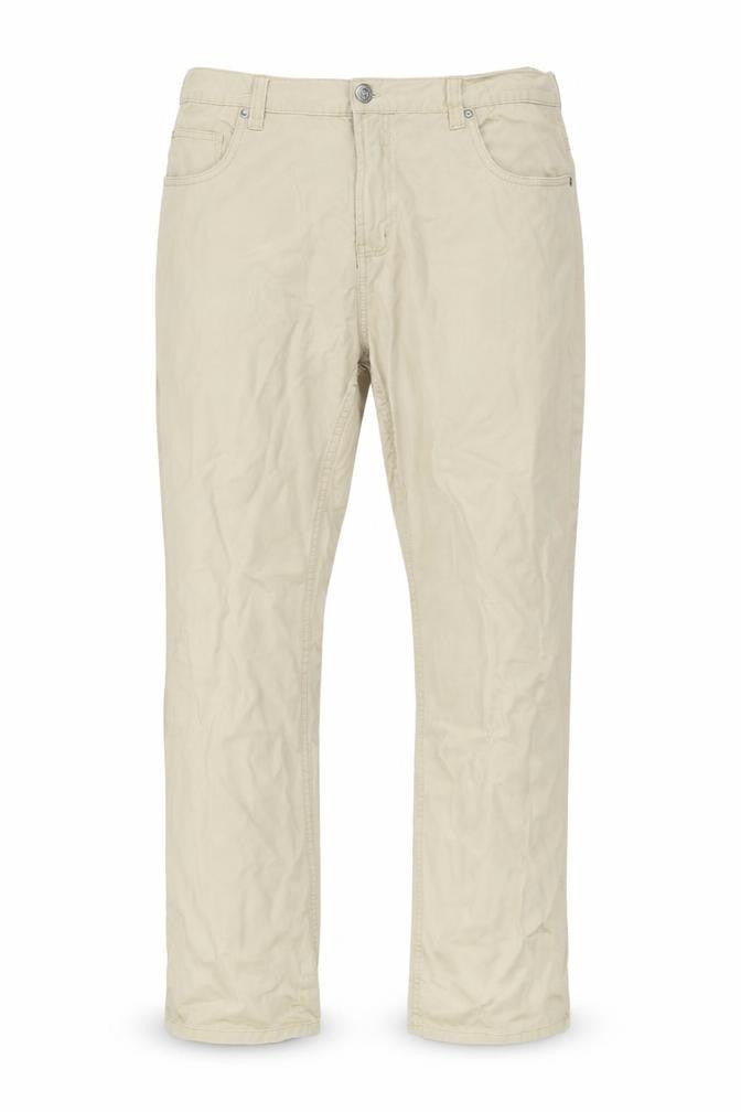 Denim Co. Men's Beige Chino Trousers 35W 32L Cotton Straight Fit