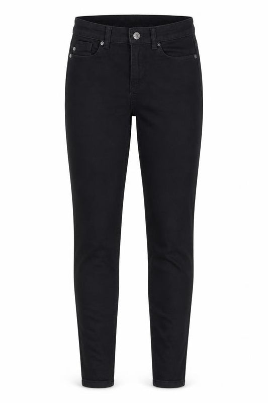 Denim & Co. Women's Black Skinny Jeans Size 8 Mid Rise Stretch Denim