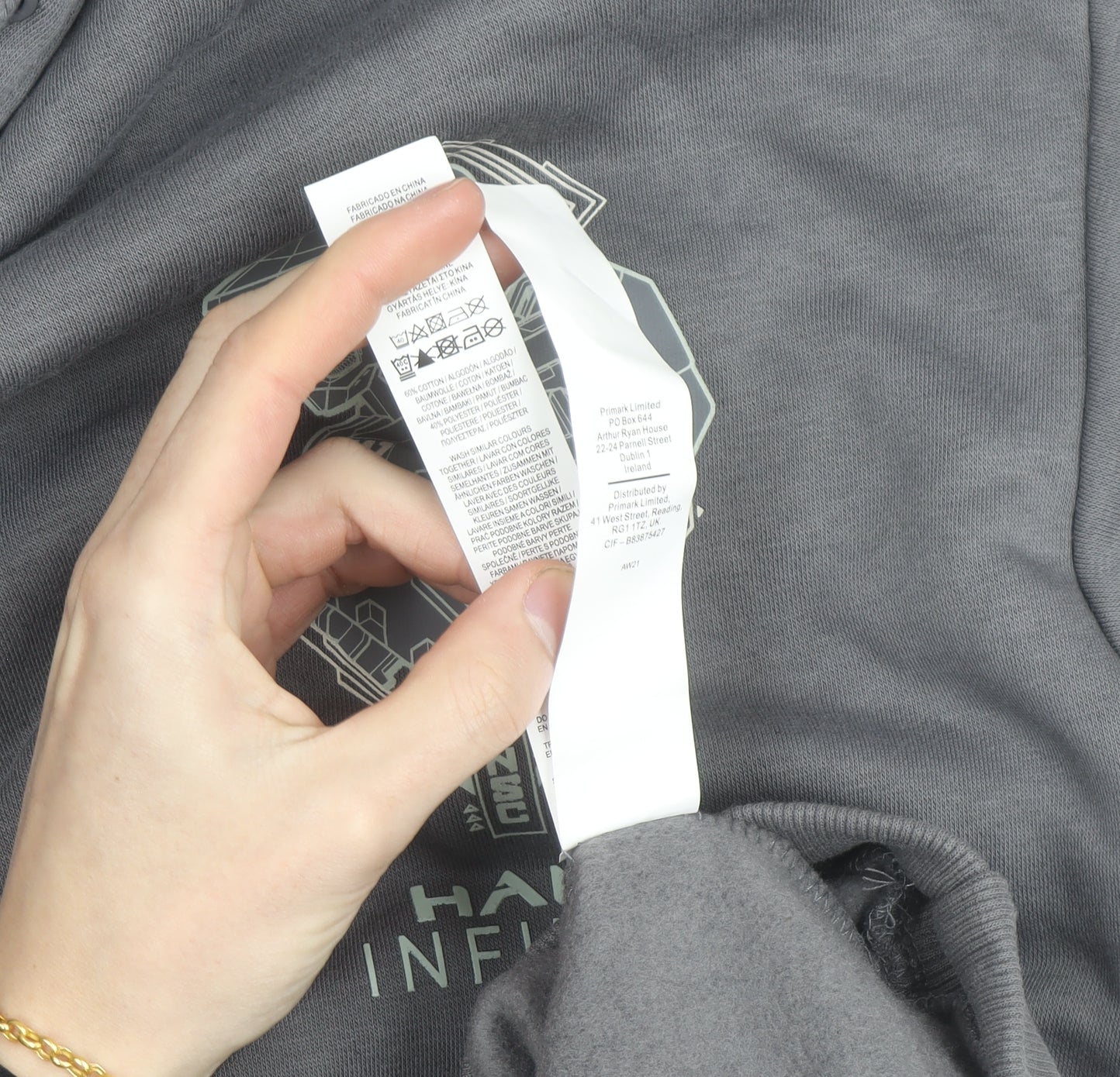 Halo Infinite Boys Grey Pullover Hoodie M 12-13 Years Graphic Print Primark