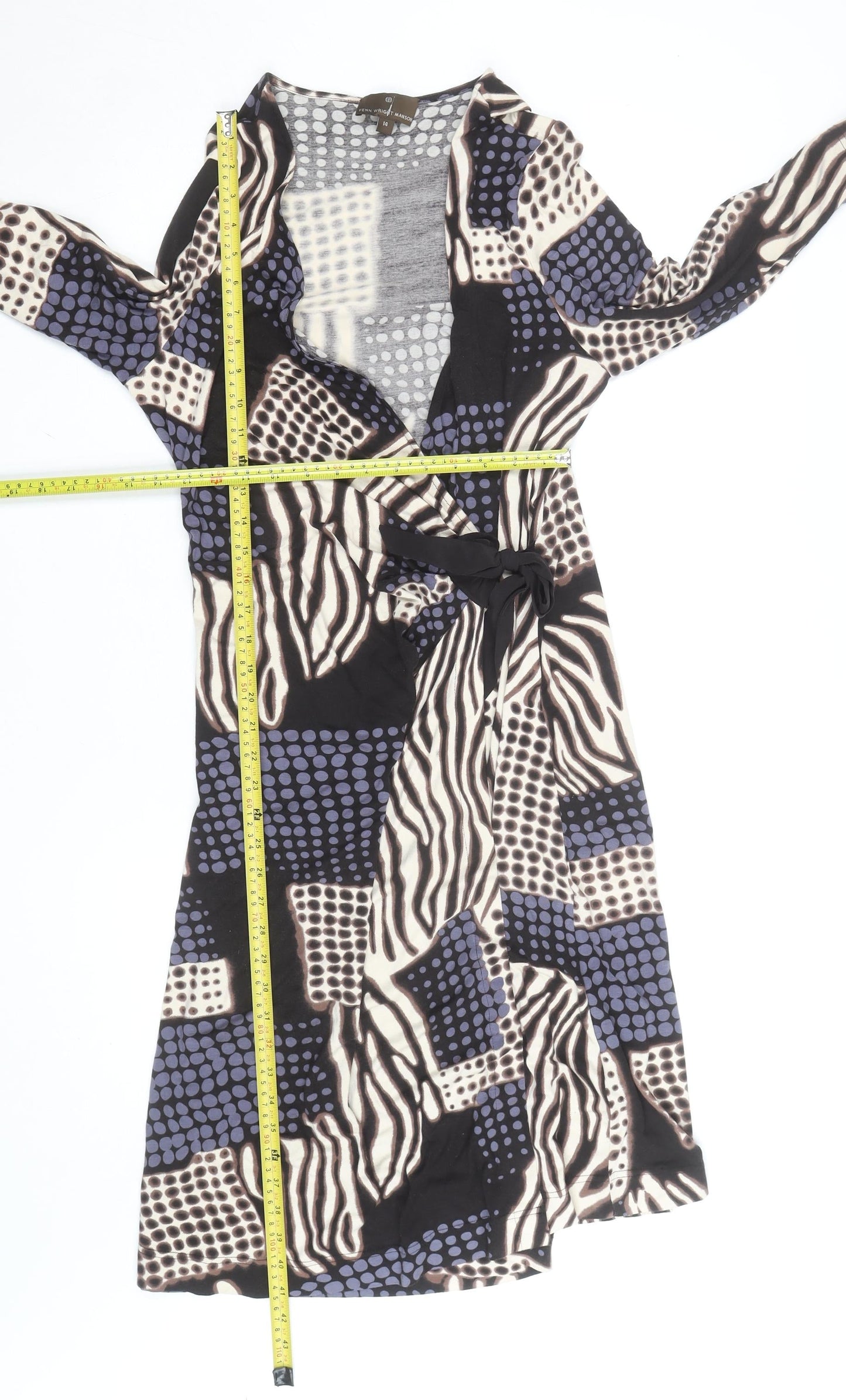 Fenn Wright Manson Women’s Multicoloured Wrap Dress Size 14