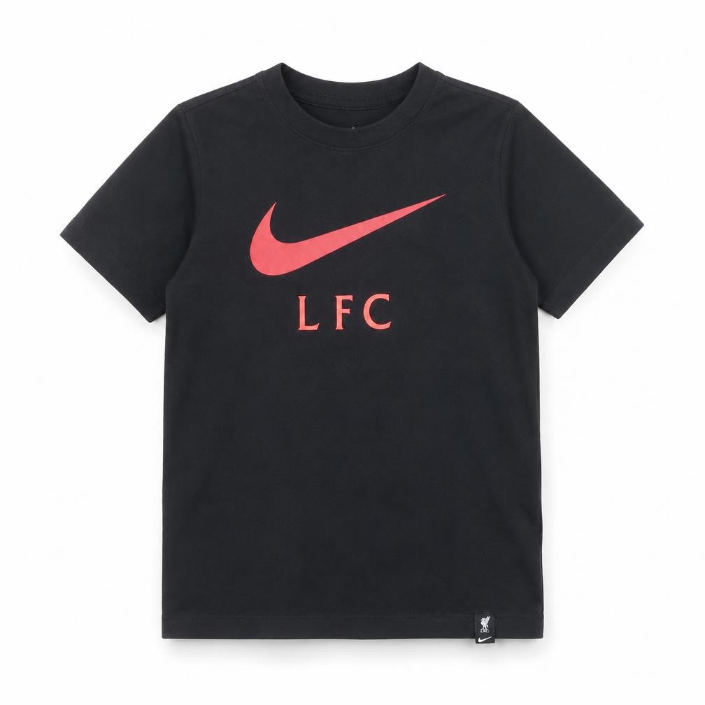 Nike Boys Black LFC Graphic Logo Short Sleeve Cotton T-Shirt 9-10 Years