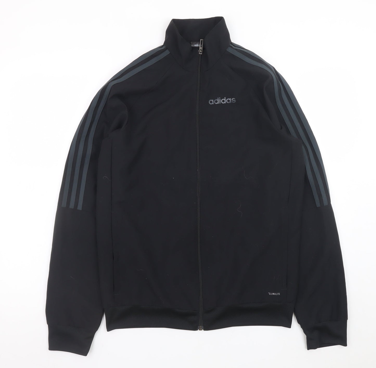 Adidas Mens Black XS Climalite Full Zip Sports Jacket