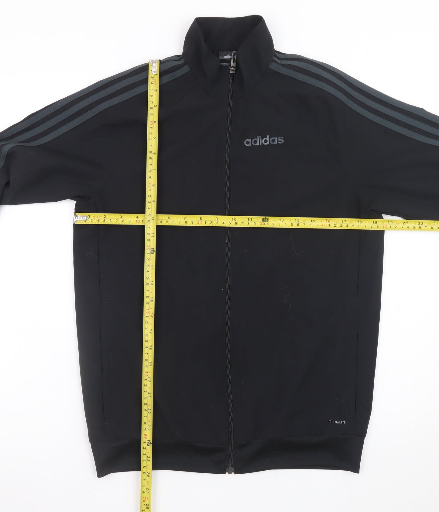Adidas Mens Black XS Climalite Full Zip Sports Jacket