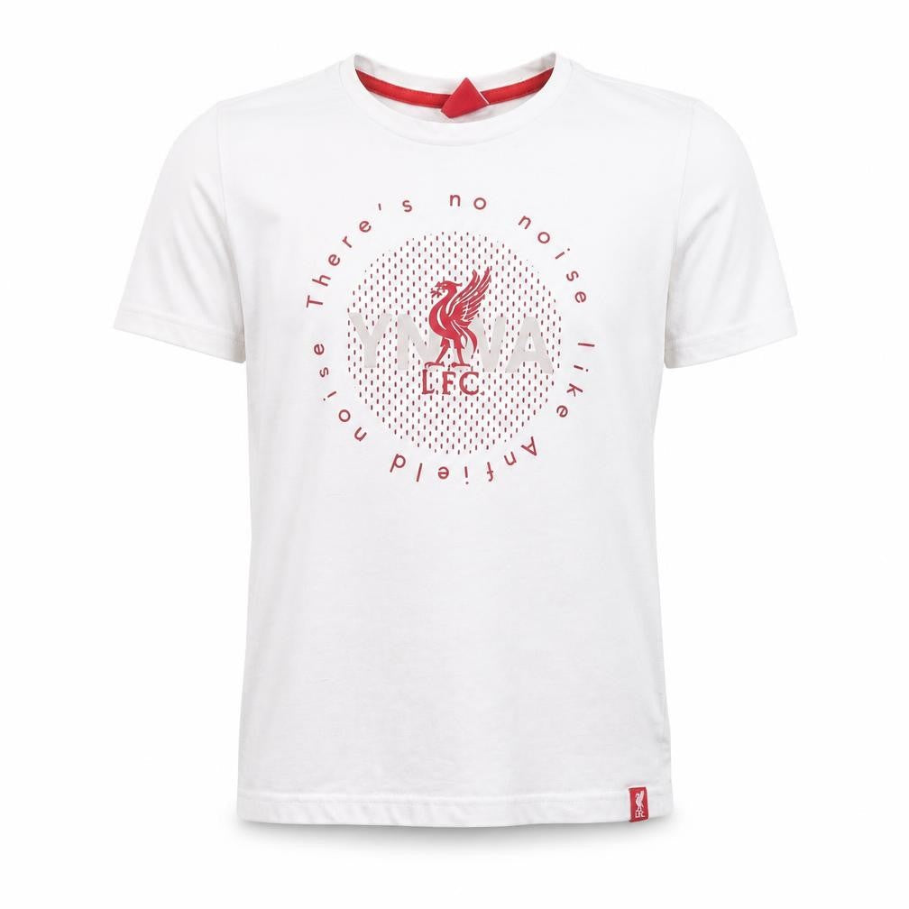 Liverpool FC Boys White T-Shirt 9-10 Years Short Sleeve Crew Neck Cotton