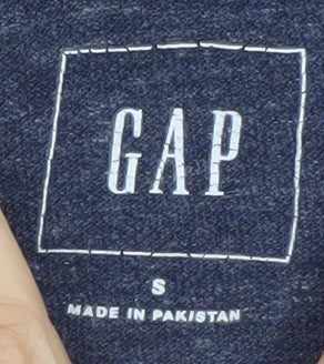 GAP Men's Blue Cotton Short Sleeve Polo Shirt Size S