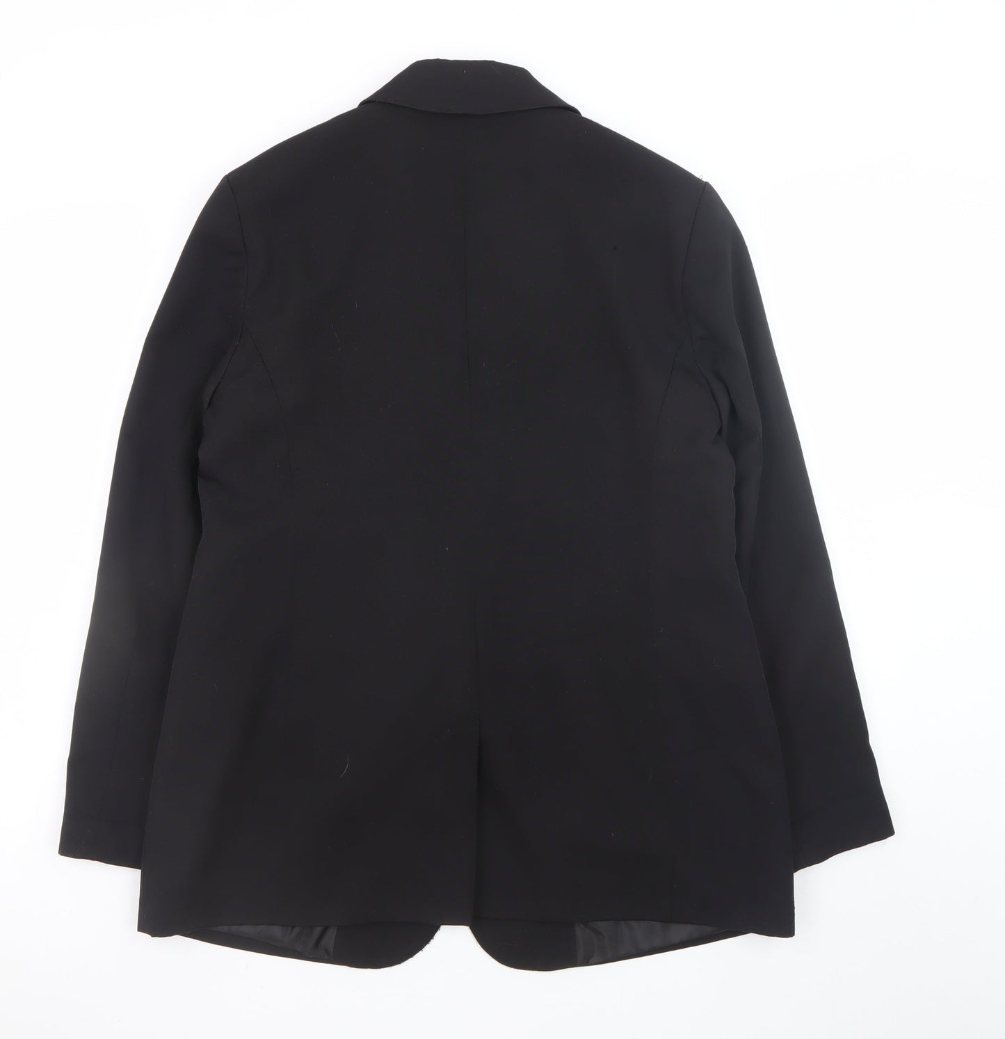 Dunnes Stores Women Black Regular Fit Two-Button Blazer Size 12