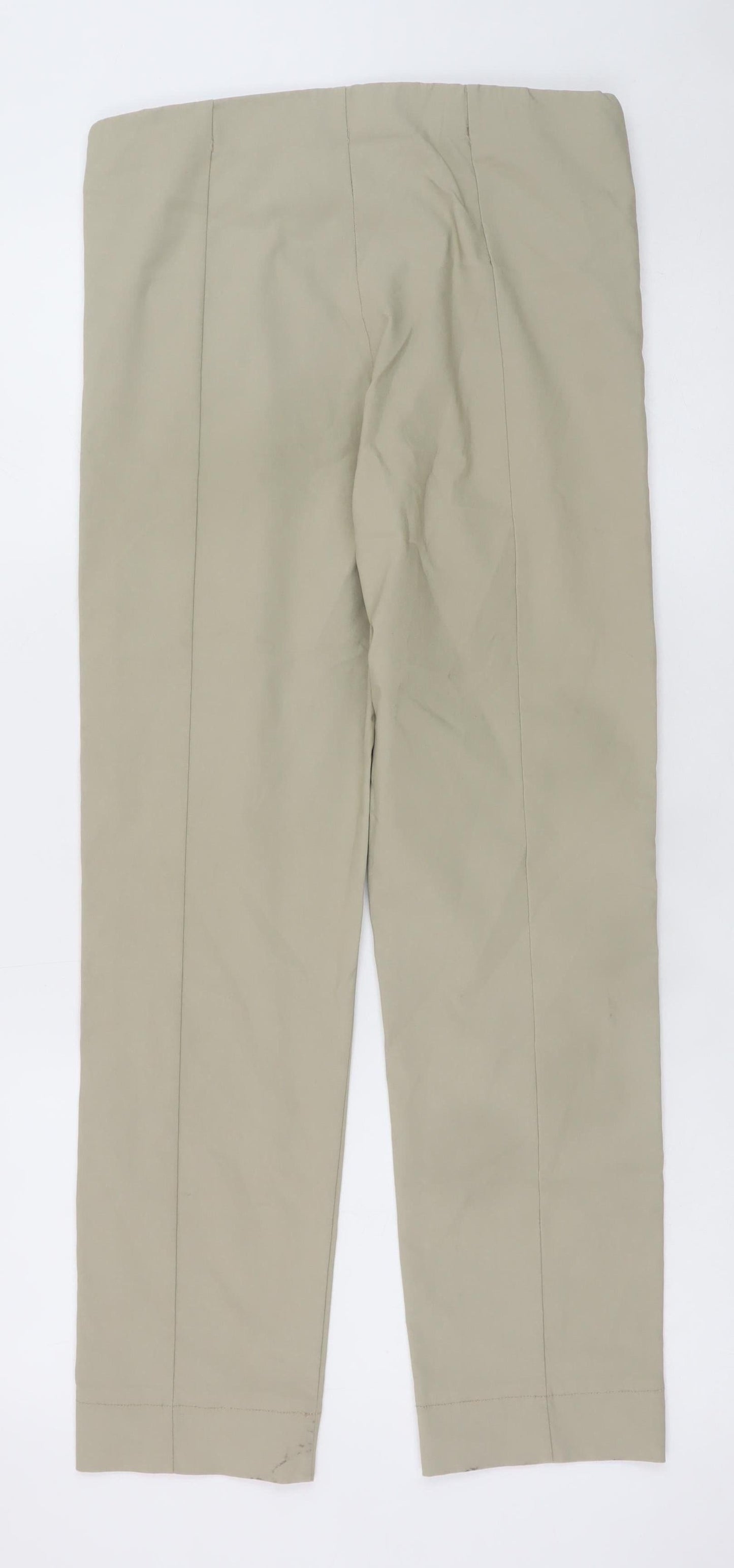 D.E.C.K by Decollage Womens Beige Chino Stretch Trousers L
