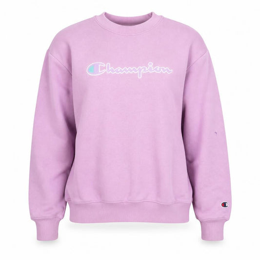 Champion Women's Pink Pullover Sweatshirt Small Cotton Blend