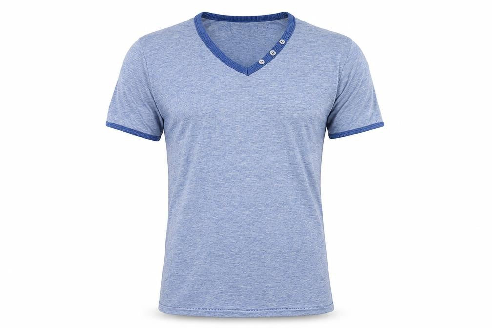 Cedarwood State Men's Blue V-Neck Short Sleeve T-Shirt Size S