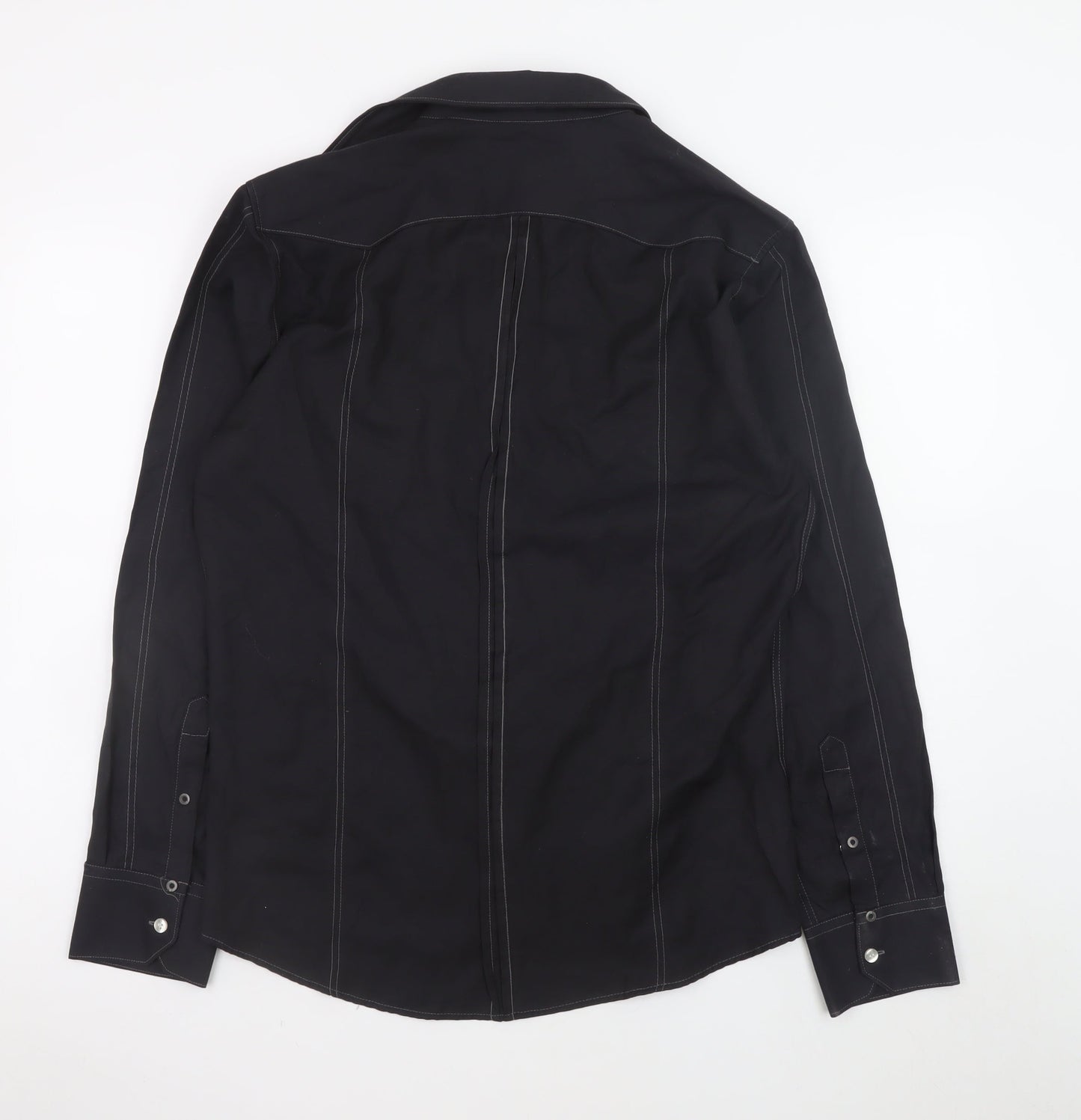 G-Star Men's Black Long Sleeve Button-Up Denim Shirt Size M