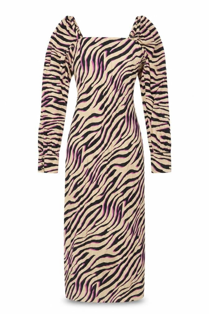 ASOS Women’s Multicoloured Animal Print Midi Bodycon Dress Size 10