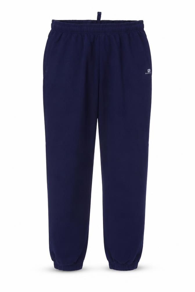 Decathlon Men's Blue 2XL Fleece Sweatpants with Elastic Waist