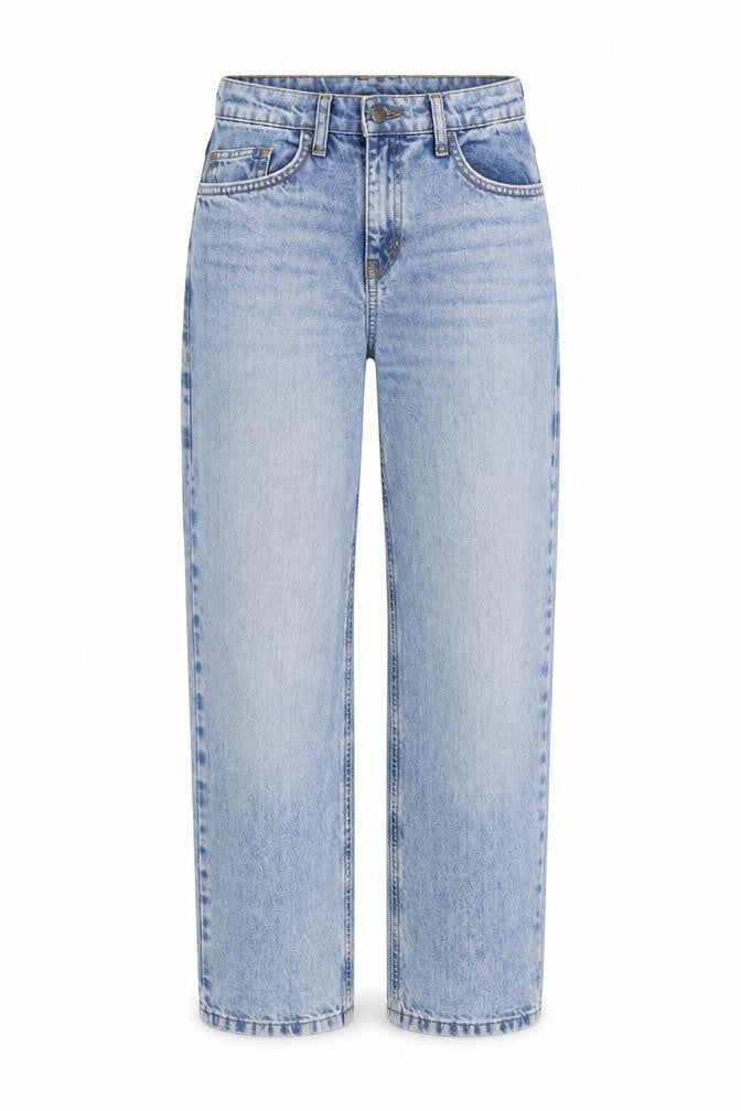 Collusion Womens Blue High Rise Straight Jeans Size 6 Regular Fit