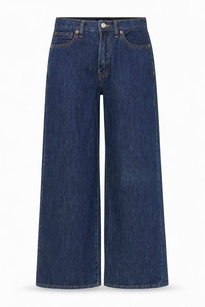 GAP Women’s Blue Wide-Leg Regular Fit Jeans Size 4