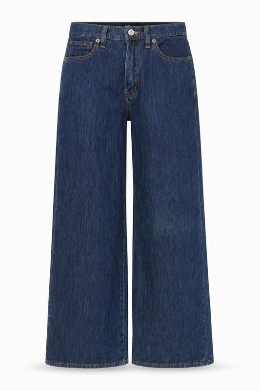 GAP Women’s Blue Wide-Leg Regular Fit Jeans Size 4