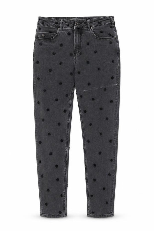 Maison Scotch Women's Grey Polka Dot Skinny Jeans Size 26