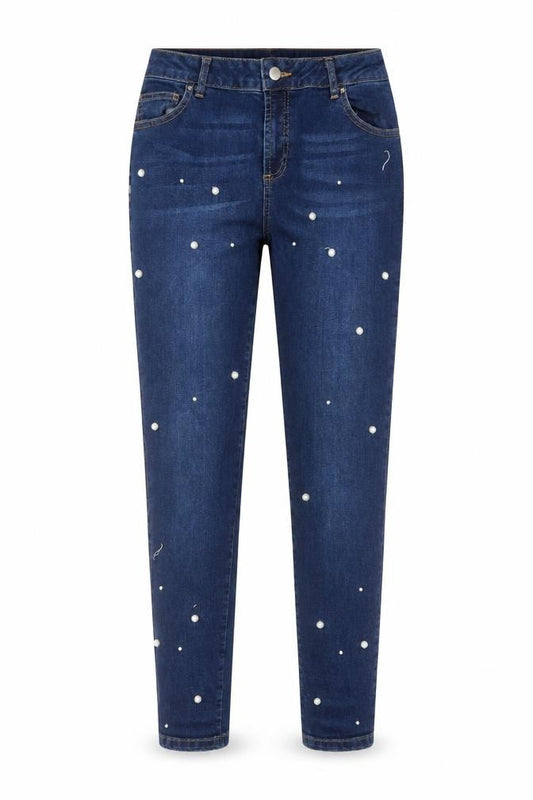 Dorothy Perkins Women Blue Size 10 Skinny Stretch Pearl Jeans