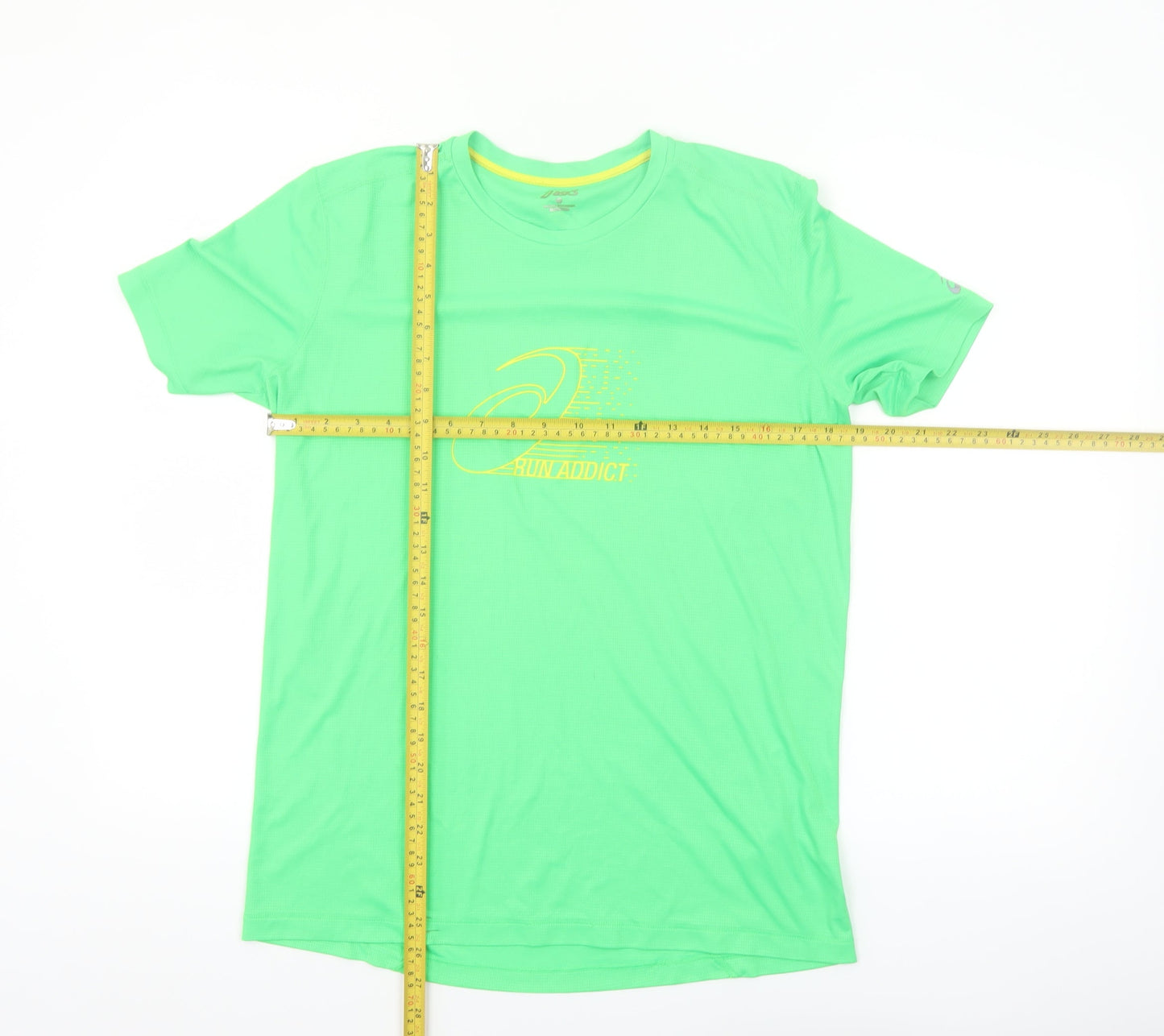 ASICS Men's Green Short Sleeve Running T-Shirt Size M