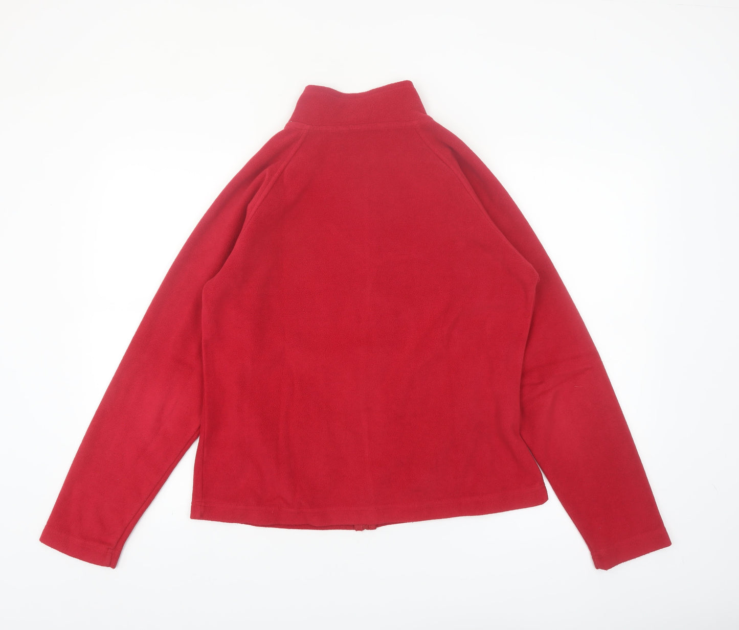 Dunnes Women's Red Fleece Full Zip Jacket Size 16