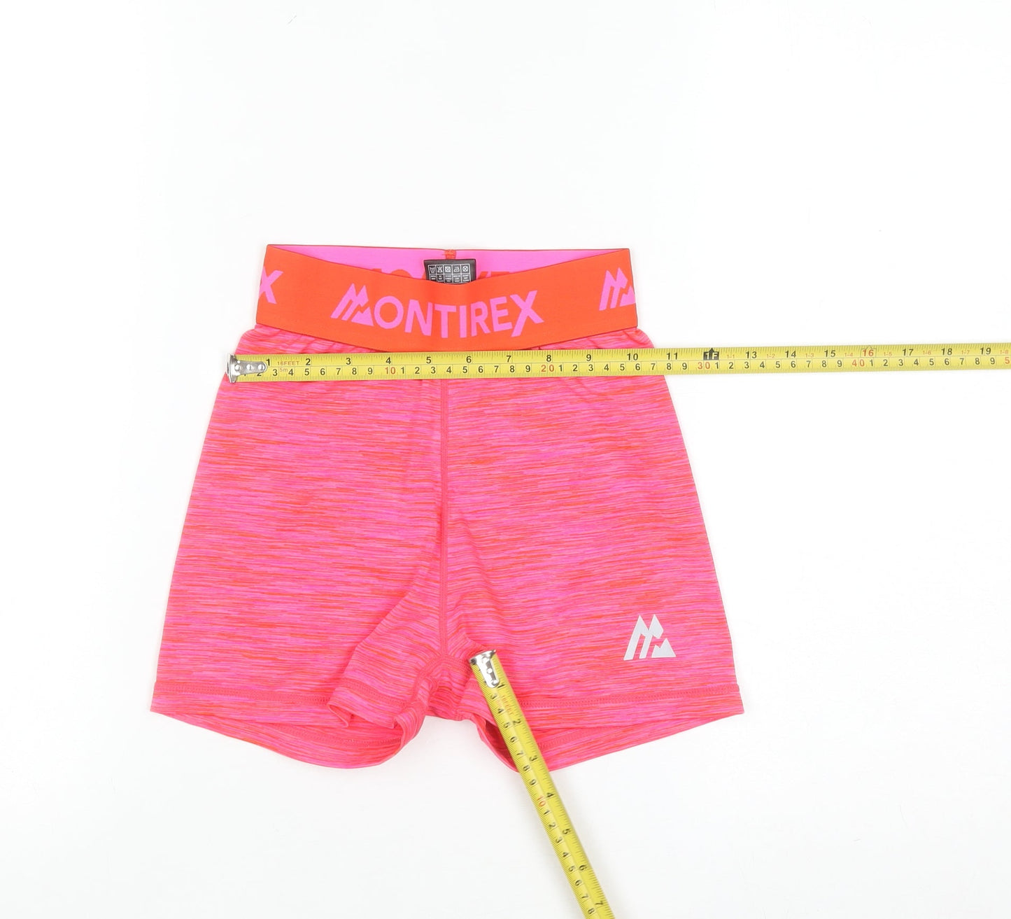 Montirex Womens Pink XXS Trail Icon Crop & Booty Short Set Polyester Blend