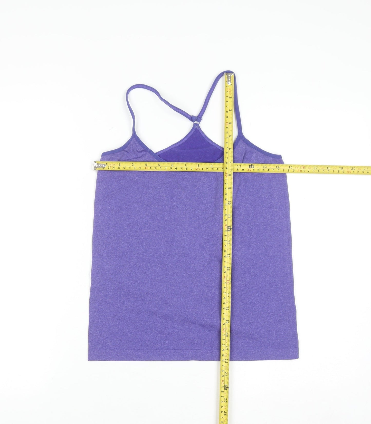 Primark Women’s Purple Seamless Tank Top Size 14-16 Stretch Activewear