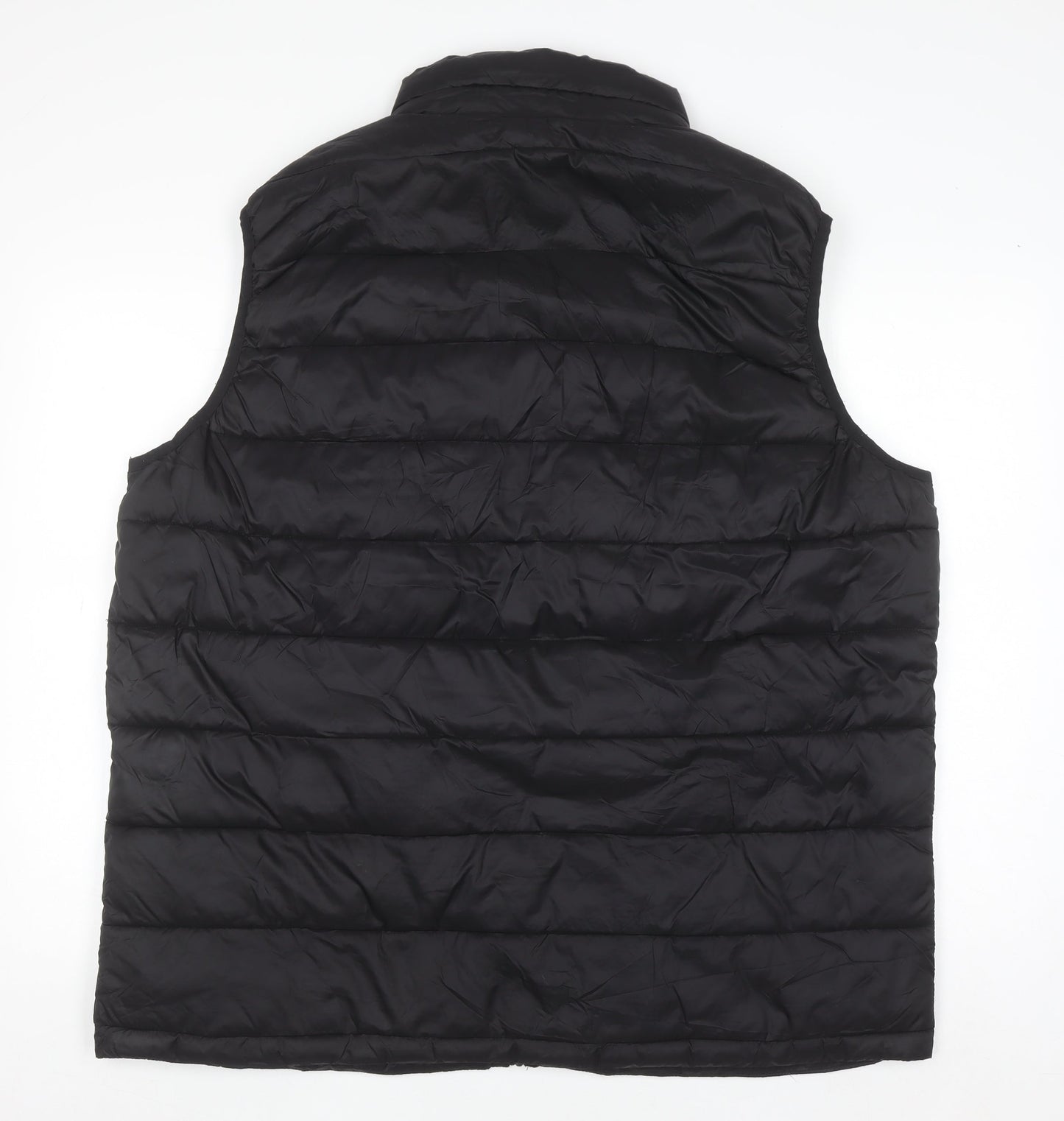 St. Bernard Men's Black 3XL Puffer Waistcoat Full Zip Nylon