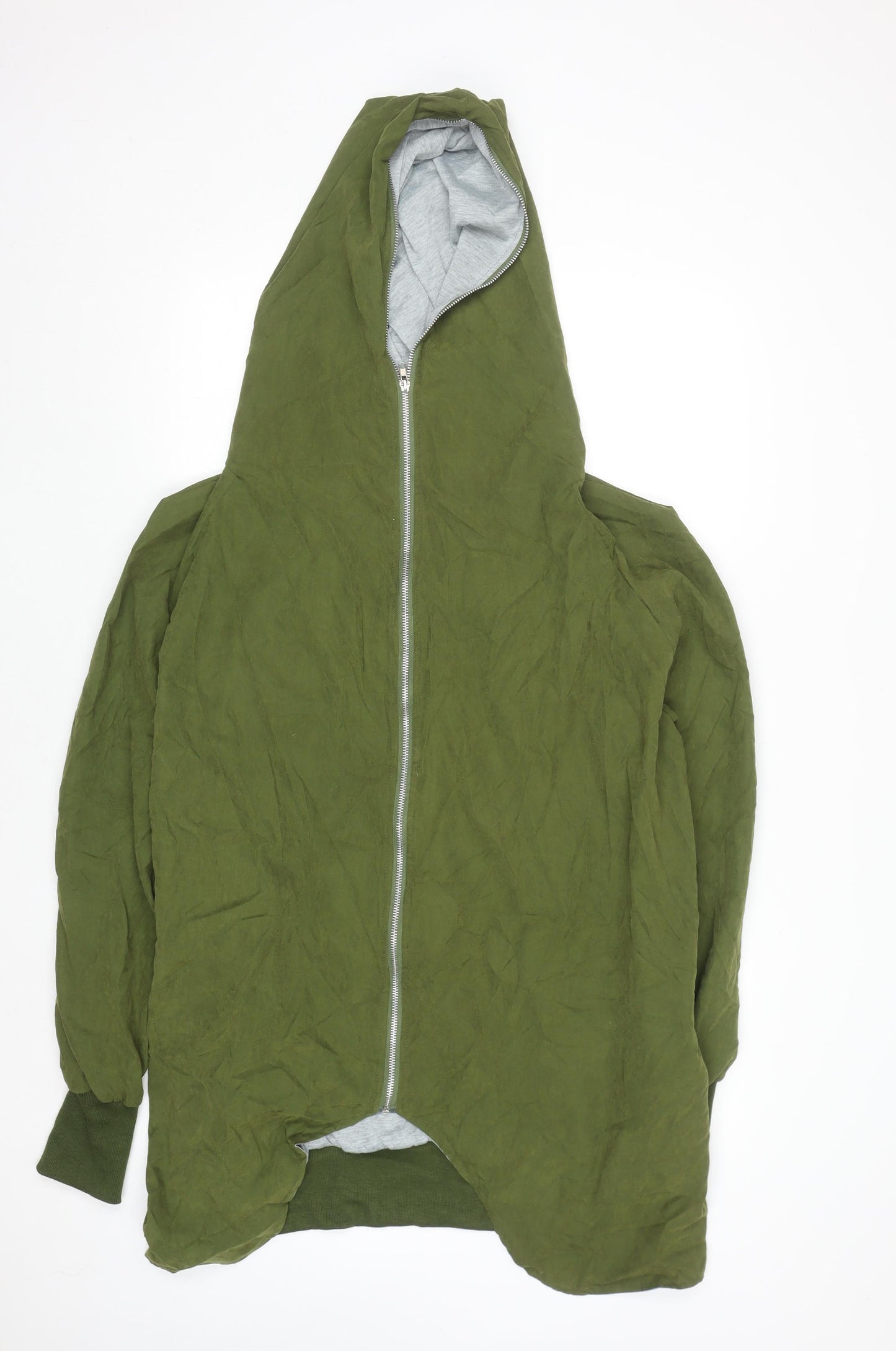 Vicabo Men's Green 5XL Hooded Full Zip Cotton Blend Jacket