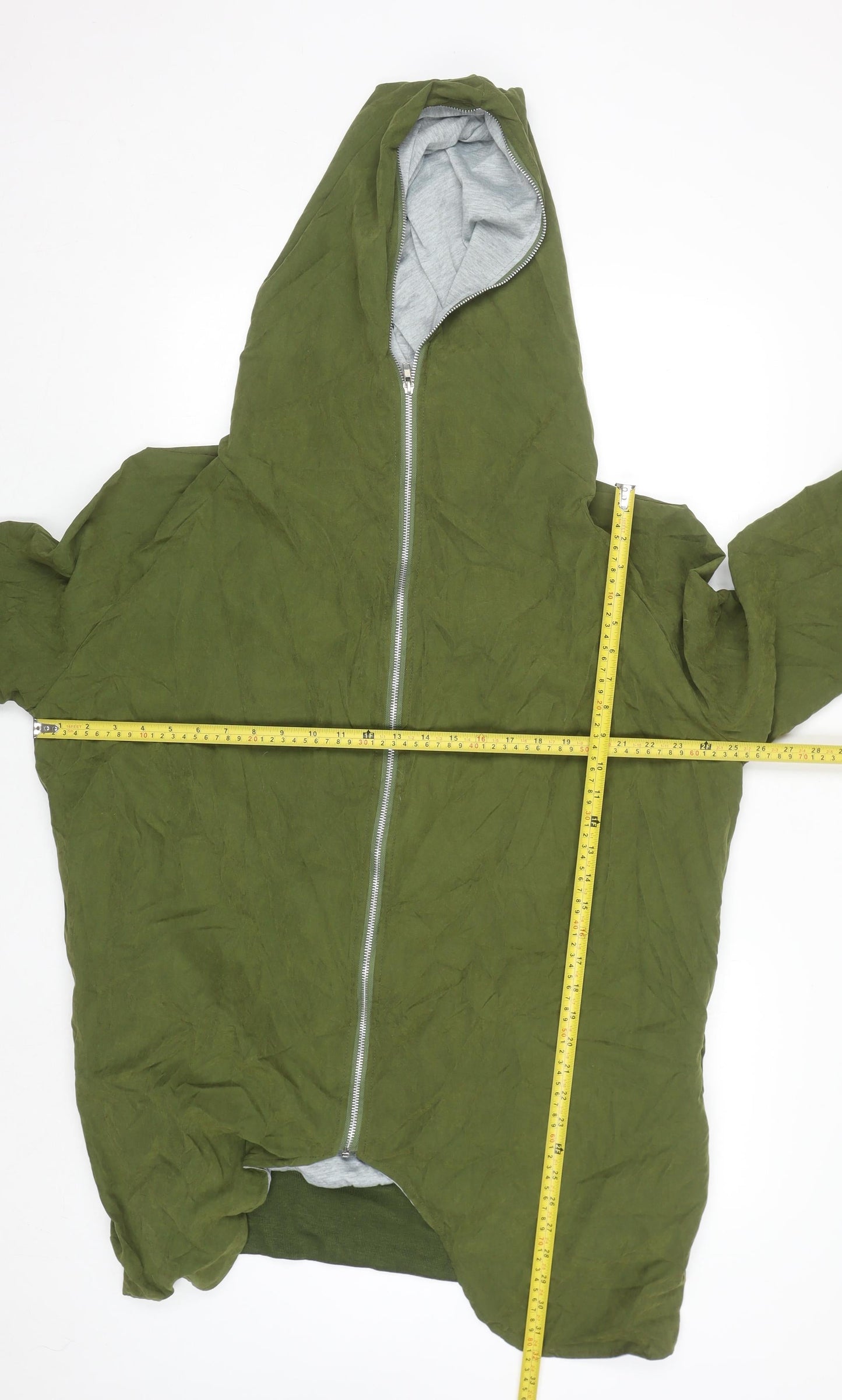 Vicabo Men's Green 5XL Hooded Full Zip Cotton Blend Jacket