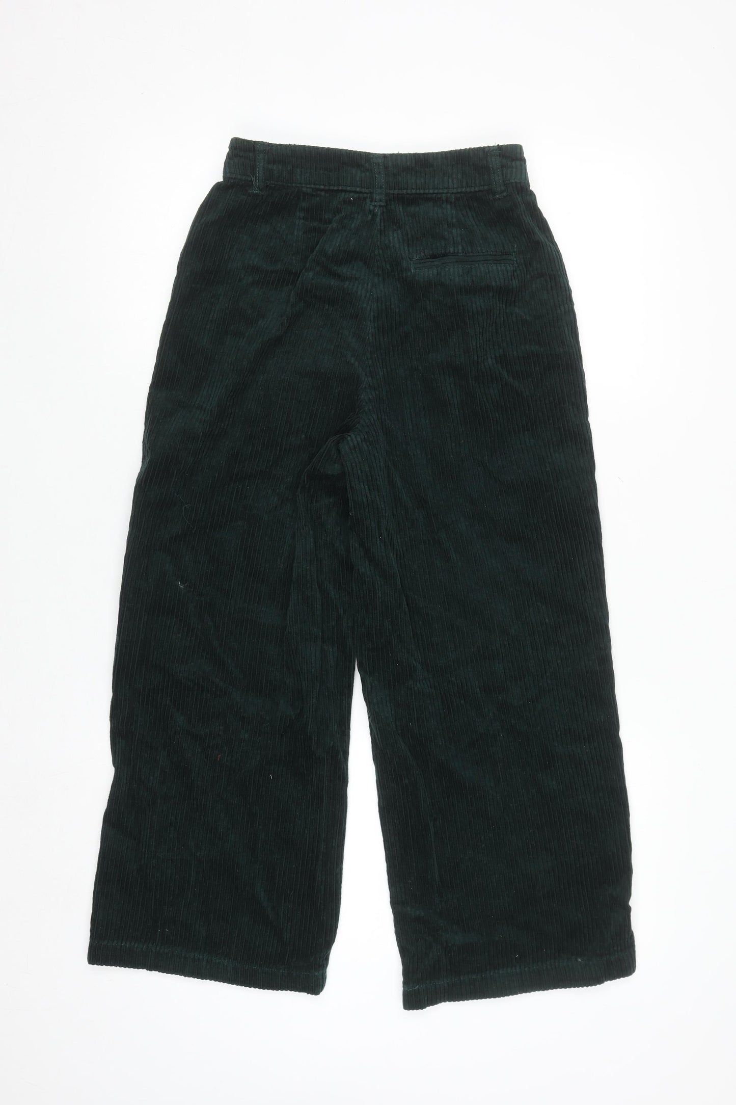 Forever 21 Women’s Green Corduroy Wide-Leg Chino Trousers XS