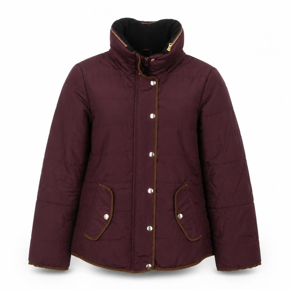 Vero Moda Women's Purple Puffer Jacket L Lightweight Winter Coat