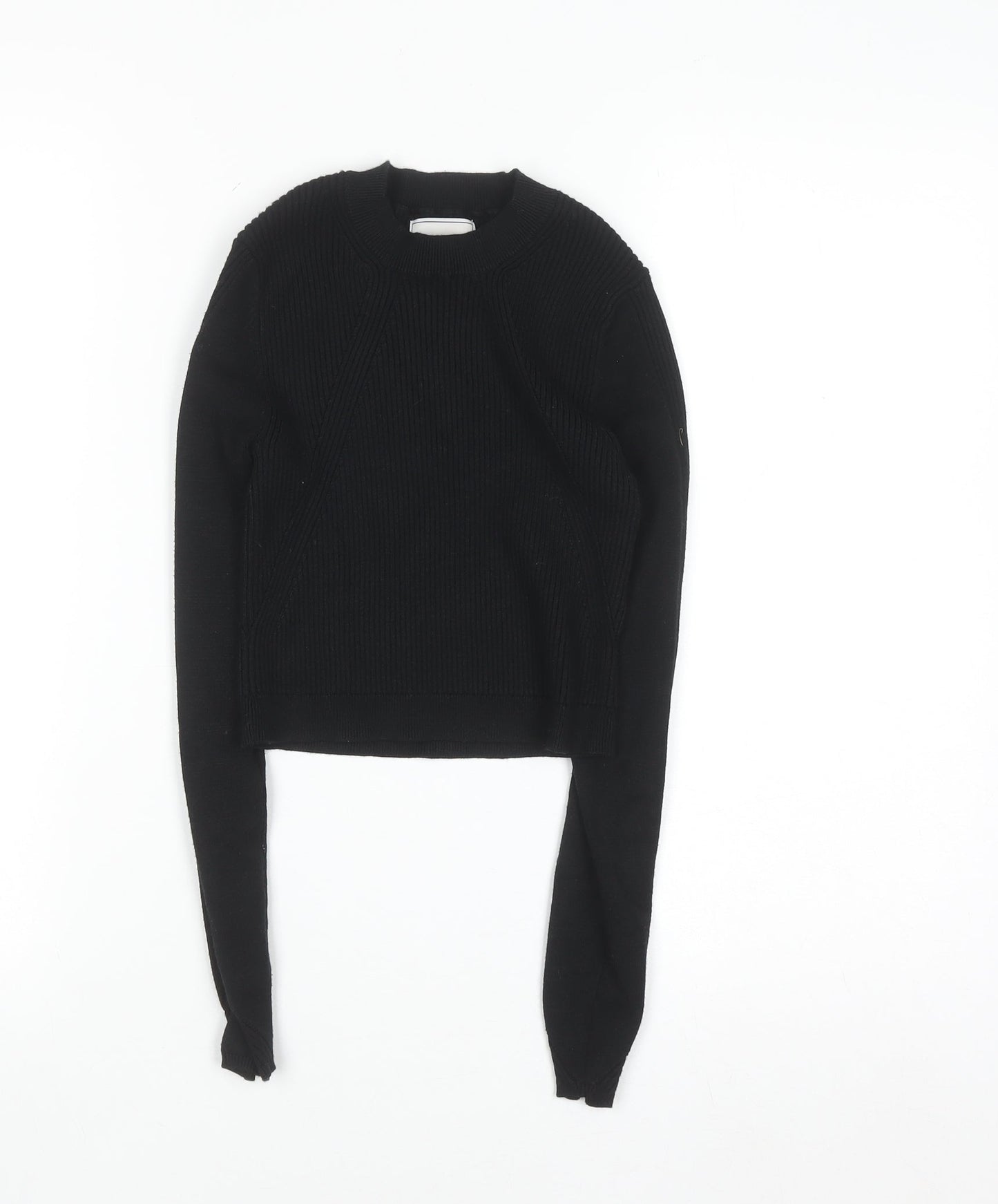 Jack Wills Womens Black 2XS Crew Neck Knit Pullover Jumper