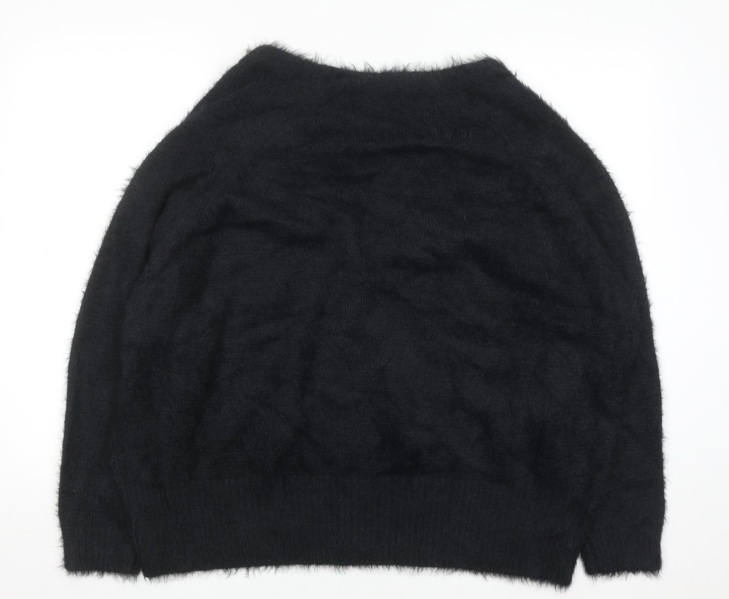 Simply Be Women's Black V-Neck Button Cardigan Size 24/26