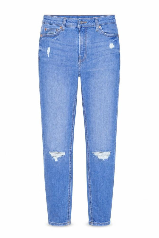 Denim Co Women Blue Size 6 Skinny Distressed Jeans