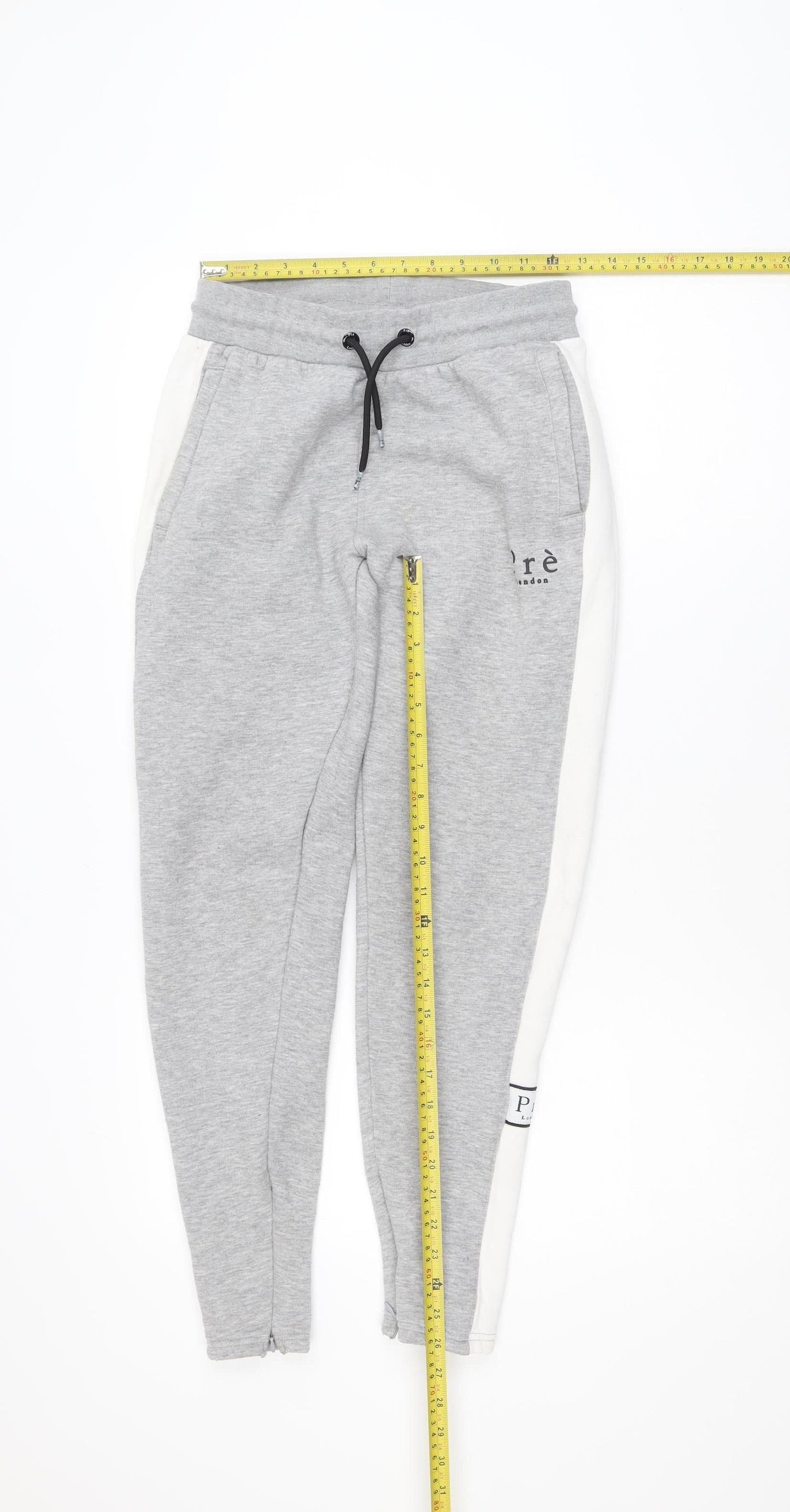 Prè London Men's Grey Jogger Trousers S Regular Fit