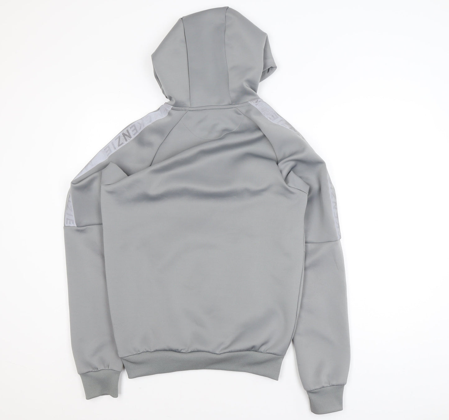 McKenzie Men's Grey 1/4 Zip Hoodie Pullover Size S Polyester Blend