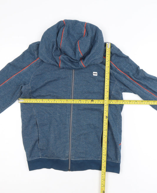 Hugo Boss Men’s Blue Full Zip Hoodie XS Lightweight Cotton