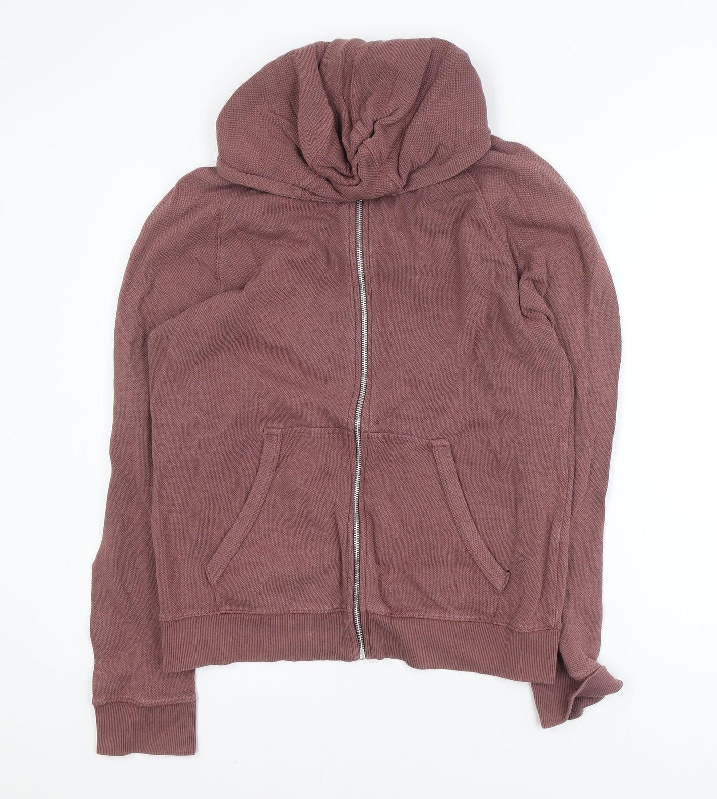 Next Womens Brown Full Zip Hoodie Medium 100% Cotton Casual Sweatshirt