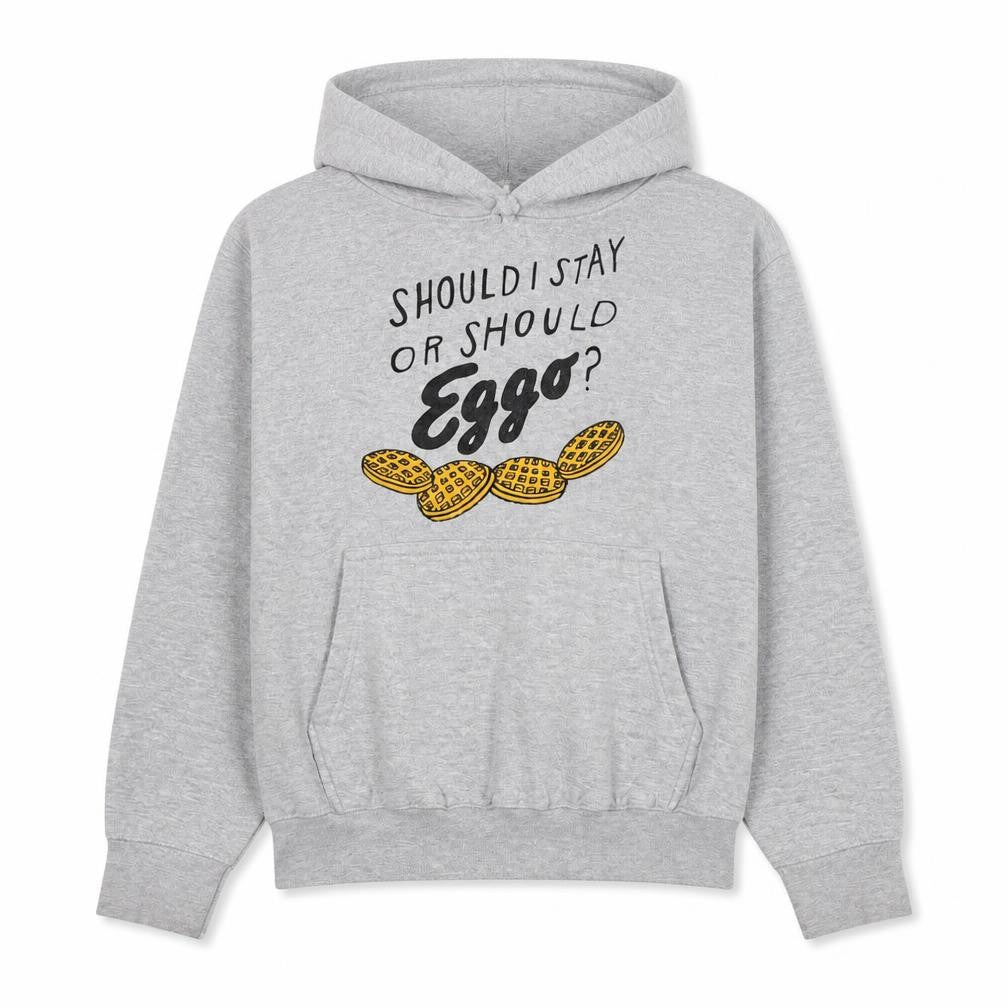 Casual Classics Men's Grey Pullover Hoodie M Funny Graphic Print