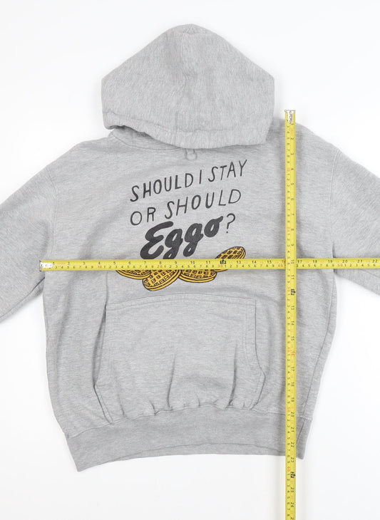 Casual Classics Men's Grey Pullover Hoodie M Funny Graphic Print