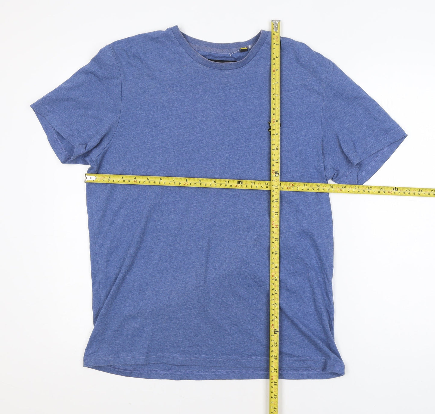 Lyle & Scott Men's Blue Short Sleeve Crew Neck T-Shirt Size M